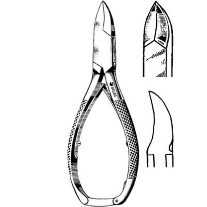 Sklar Nail Nipper Concave Jaw 5-1/2 Inch Length German Stainless Steel (126362_EA)