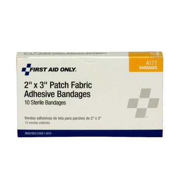 First Aid Only® Adhesive Strip 2 X 3 Inch Fabric Square Tan Sterile (862031_BX)