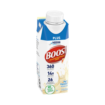 Boost Plus® Oral Supplement Very Vanilla Flavor Liquid 8 oz. Carton (1178526_CS)
