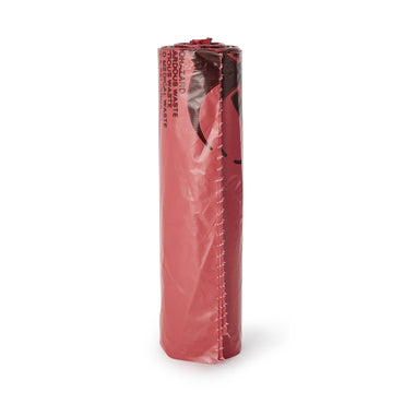 McKesson Biohazard Waste Bag Biohazard Symbol / Infectious Waste 40 to 45 gal. Red 40 X 46 Inch (315631_CS)