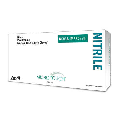 Micro-Touch® Nitrile Exam Glove Small NonSterile Nitrile Standard Cuff Length Textured Fingertips Blue Chemo Tested (703150_CS)