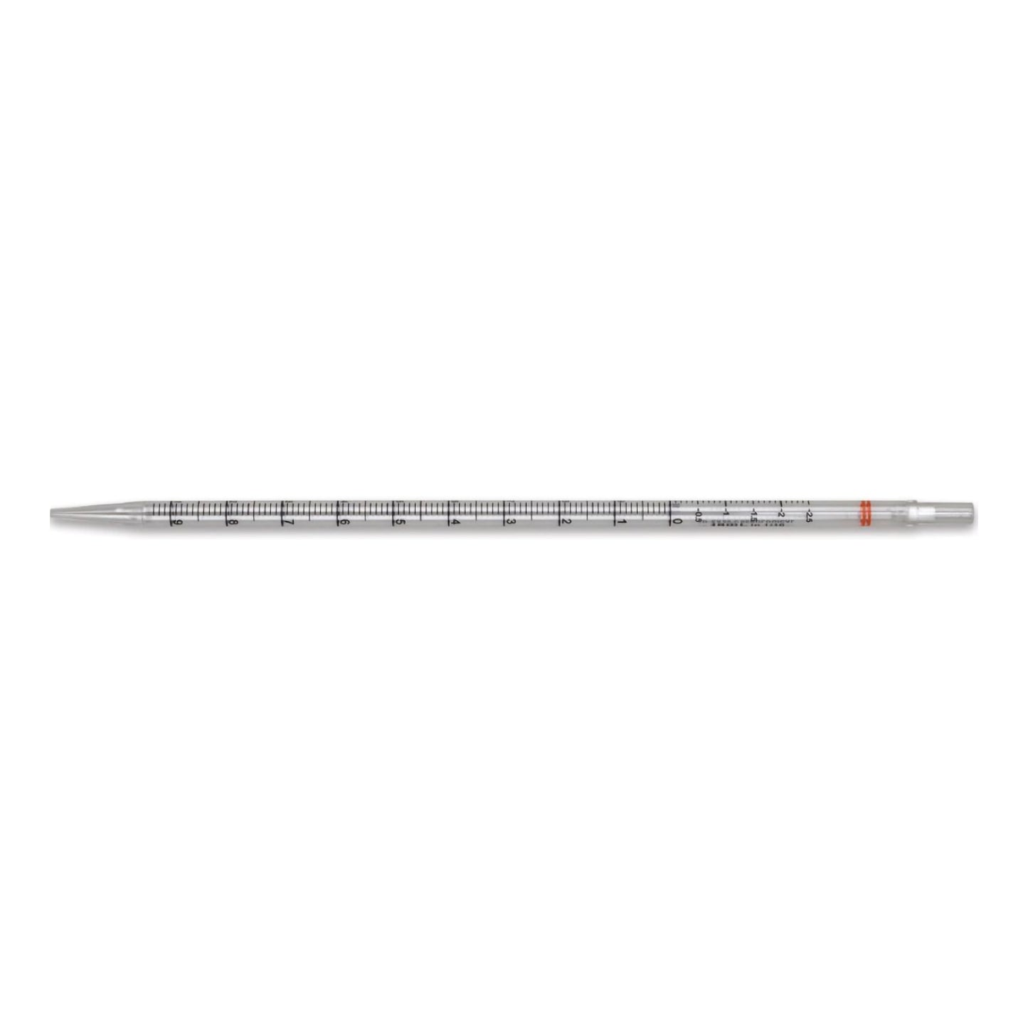 McKesson Serological Pipette 10 mL 0.1 mL Graduation Increments / 2.5 mL Negative Graduations Sterile (1176007_CS)