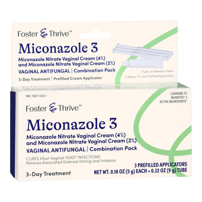 Foster & Thrive™ Vaginal Antifungal Kit 2% Strength / 200 mg Cream / Suppository (1244990_EA)