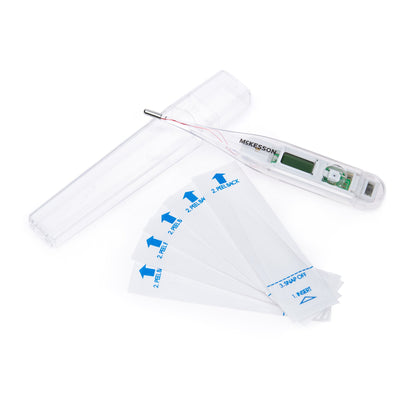 McKesson Digital Stick Thermometer Oral / Rectal / Axillary Probe Handheld (491097_BX)