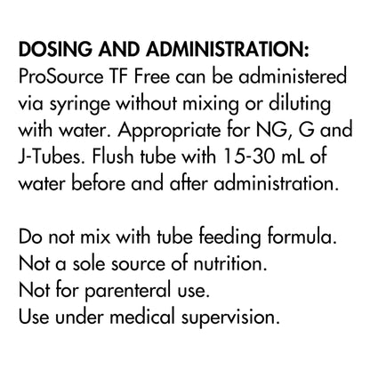 ProSource® TF Free Tube Feeding Formula Unflavored Liquid 1.5 oz. Pouch (1190792_PK)