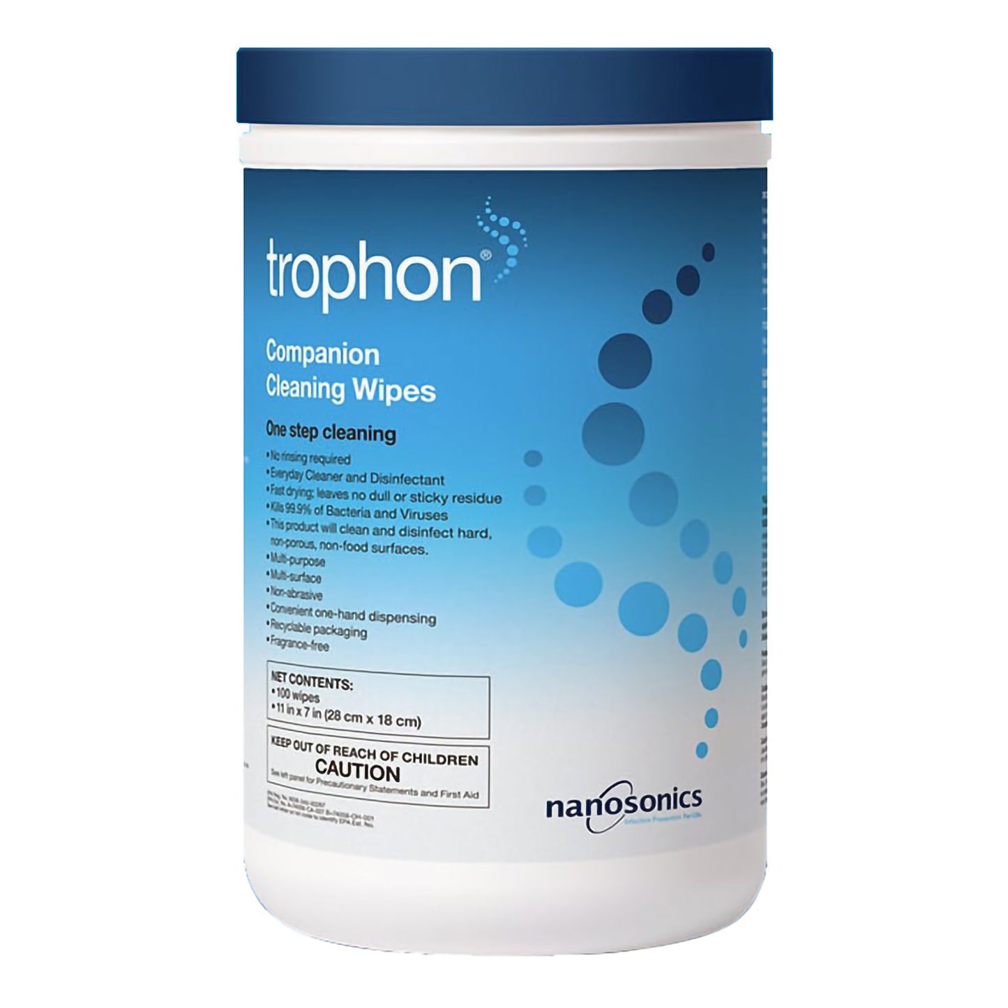 trophon® Cleaning Wipe 100 Count For trophon®2 Ultrasound Probe (1215612_CS)