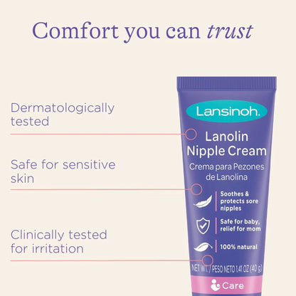 Lansinoh® HPA® Nipple Cream 1.41 oz. Tube Unscented Cream (832842_EA)