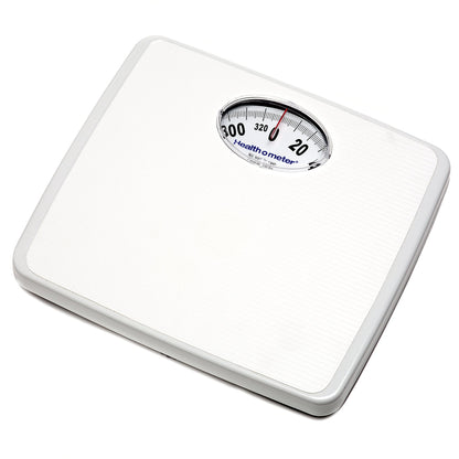 Health O Meter® Floor Scale Dial Display 330 lbs. Capacity White Analog (689025_CS)