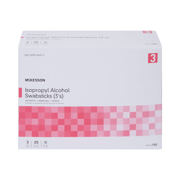 McKesson Impregnated Swabstick 70% Strength Isopropyl Alcohol Individual Packet Sterile (854754_PK)