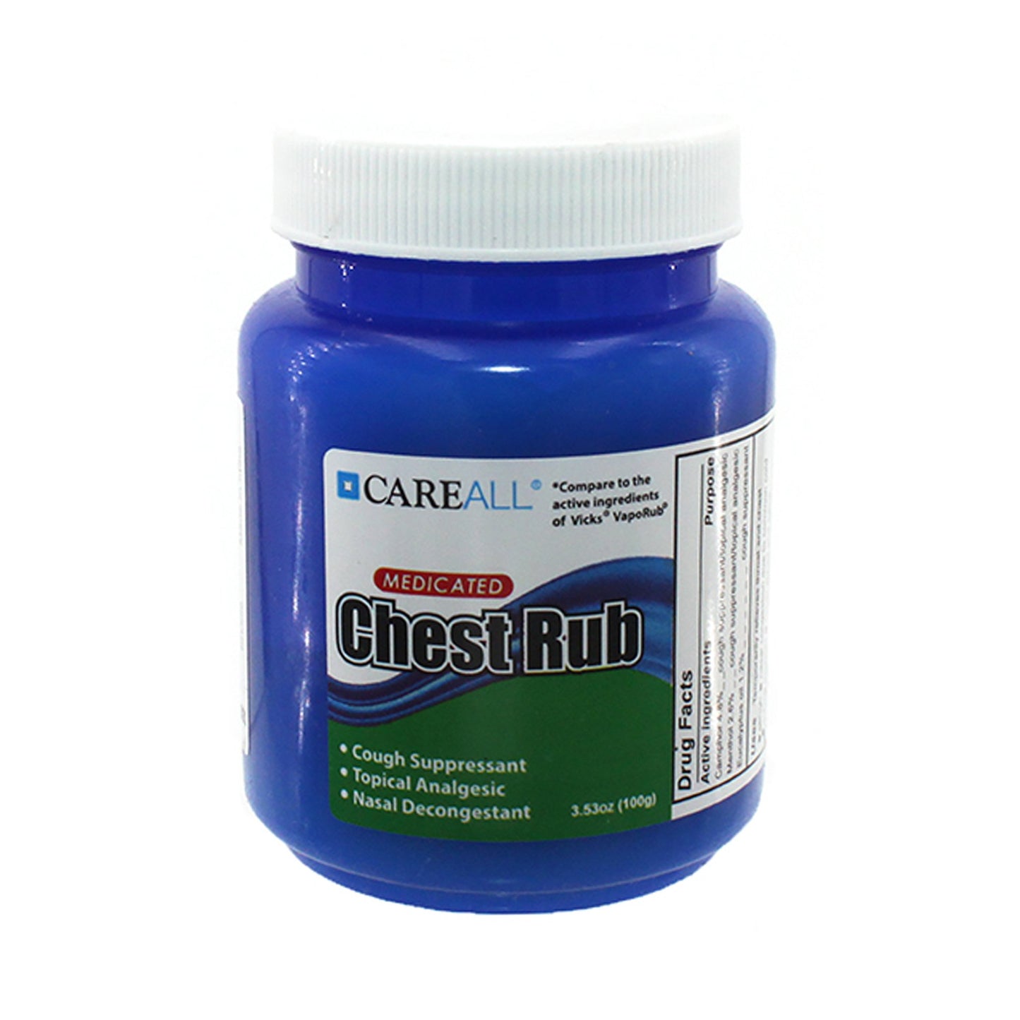 CareAll® Chest Rub 4.8% - 1.2% - 2.6% Strength Ointment 3.53 oz. (886739_EA)
