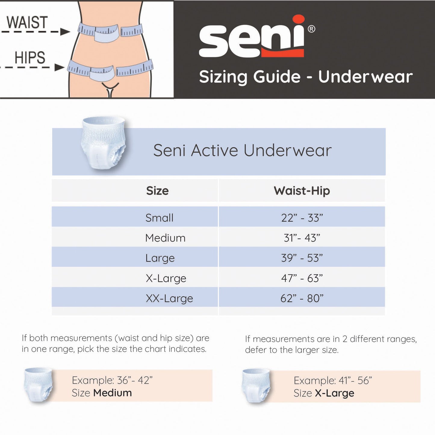 Seni® Active Super Plus Unisex Adult Absorbent Underwear Pull On with Tear Away Seams Medium Disposable Heavy Absorbency (1163818_CS)