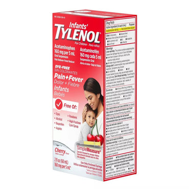 Tylenol® Dye Free Infants' Pain Relief 160 mg / 5 mL Strength Acetaminophen Oral Suspension 2 oz. (1087148_EA)