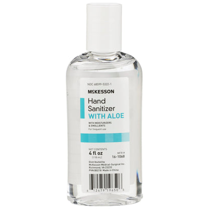 McKesson Hand Sanitizer with Aloe 4 oz. Ethyl Alcohol Gel Bottle (953790_EA)