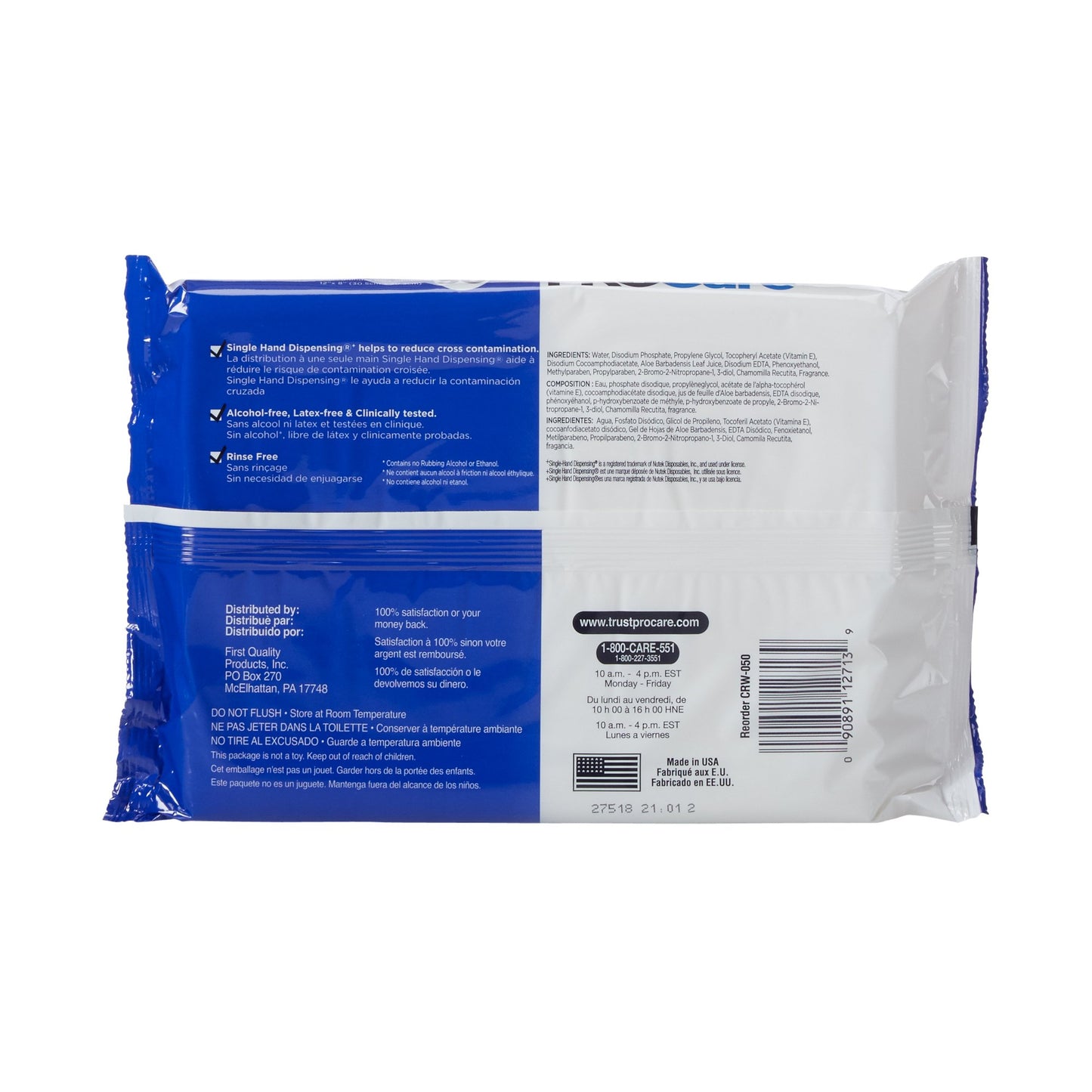 ProCare™ Personal Cleansing Wipe Soft Pack Scented 50 Count (802115_CS)