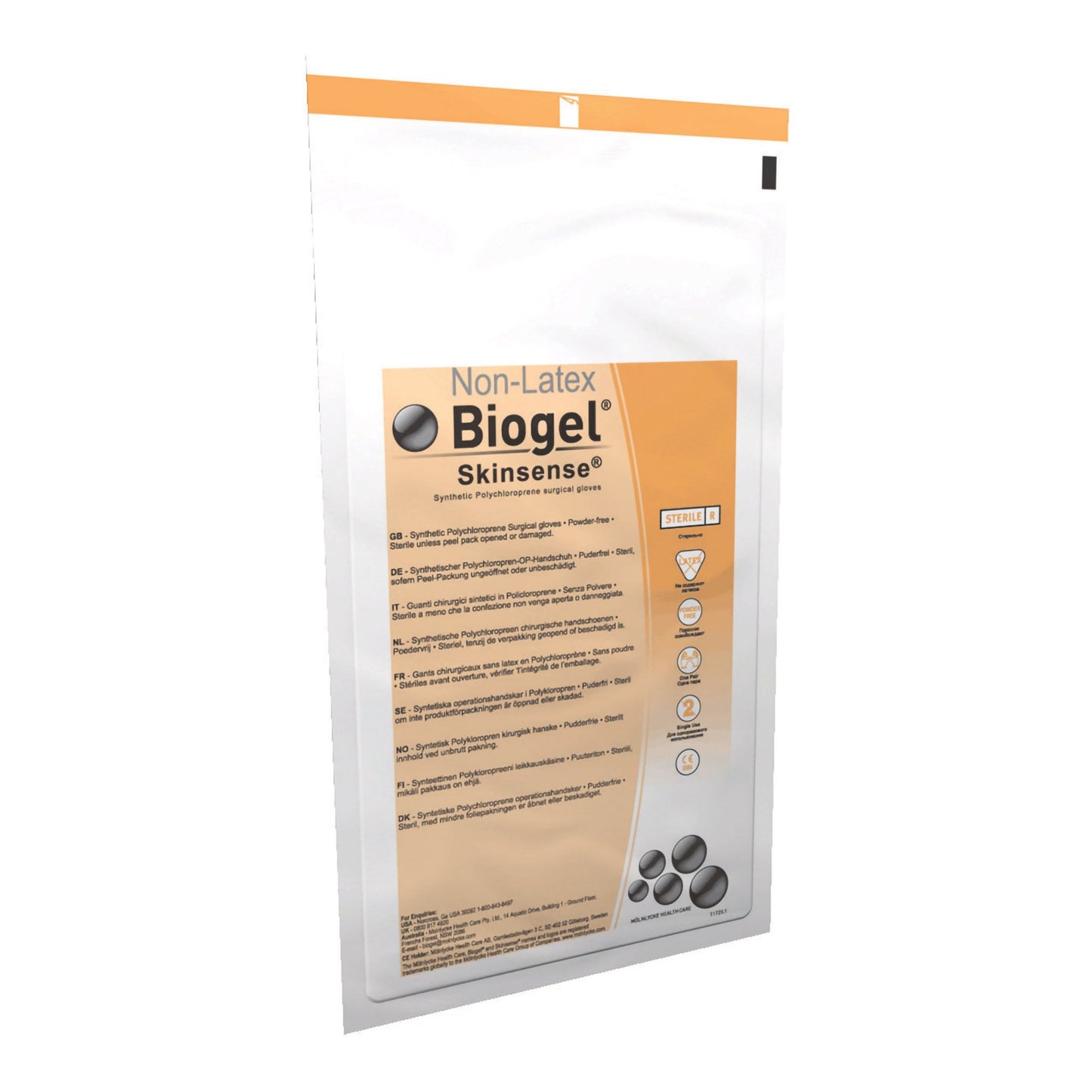 Biogel® Skinsense™ Surgical Glove Size 8 Sterile Polyisoprene Standard Cuff Length Micro-Textured Straw Not Chemo Approved (418191_CS)
