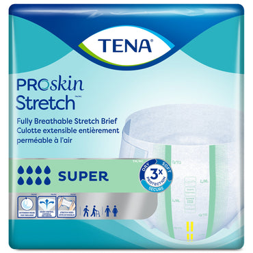TENA ProSkin Stretch™ Super Unisex Adult Incontinence Brief Medium Disposable Heavy Absorbency (670604_CS)