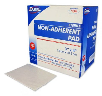 Dukal™ Non-Adherent Dressing 3 X 4 Inch Sterile 1 per Pack (327222_BX)