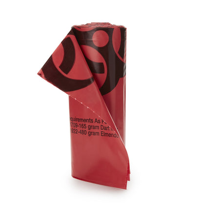 McKesson Biohazard Waste Bag Biohazard Symbol / Infectious Waste 30 to 33 gal. Red 31 X 41 Inch (178674_CS)