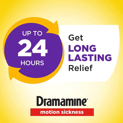 Dramamine® Motion Sickness All Day Less Drowsy Nausea Relief 25 mg Strength Tablet 8 Per Box (1231452_BX)