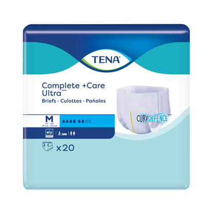 TENA Complete + Care Ultra™ Unisex Adult Incontinence Brief Medium Disposable Moderate Absorbency (1243824_PK)