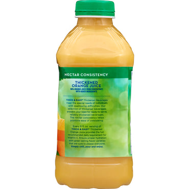 Thick & Easy® Thickened Beverage 46 oz. Bottle Orange Flavor Liquid IDDSI Level 2 Mildly Thick (797171_CS)