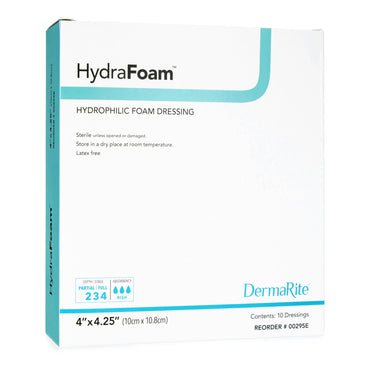 HydraFoam™ Foam Dressing 4 X 4-1/4 Inch Without Border Waterproof Backing Nonadhesive Rectangle Sterile (719722_EA)