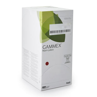 GAMMEX® Non-Latex Surgical Glove Size 6.5 Sterile Polyisoprene Standard Cuff Length Micro-Textured Green Chemo Tested (364344_BX)
