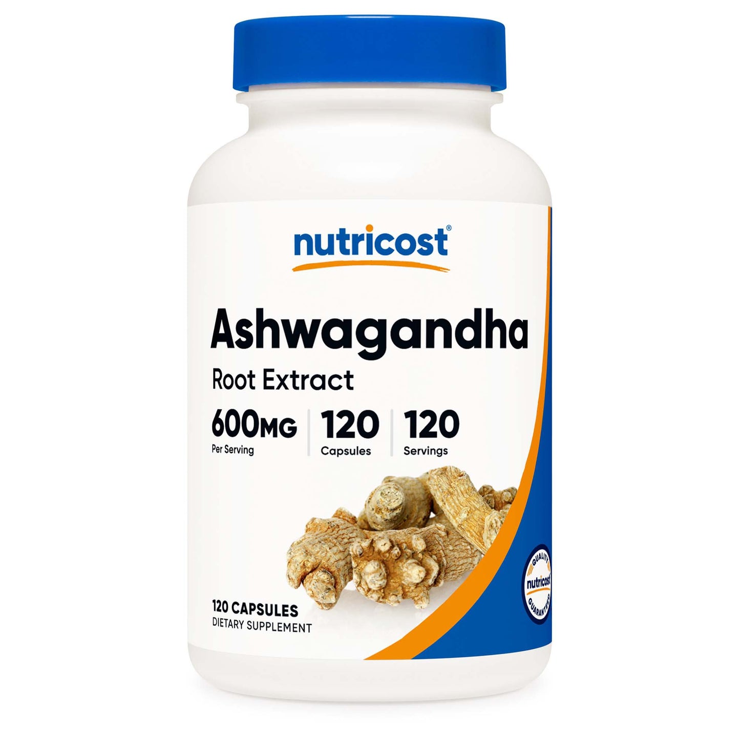 nutricost® Dietary Supplement Ashwagandha Root 600 mg Strength Capsule 120 Per Bottle (1270270_BT)