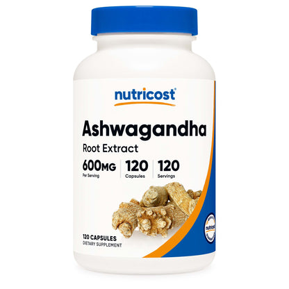 nutricost® Dietary Supplement Ashwagandha Root 600 mg Strength Capsule 120 Per Bottle (1270270_BT)