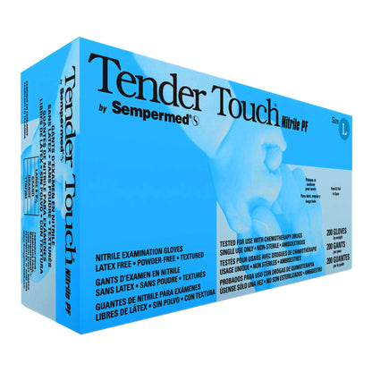 Tender Touch® 200 Exam Glove Large NonSterile Nitrile Standard Cuff Length Textured Fingertips Lavender Chemo Tested / Fentanyl Tested (714134_CS)