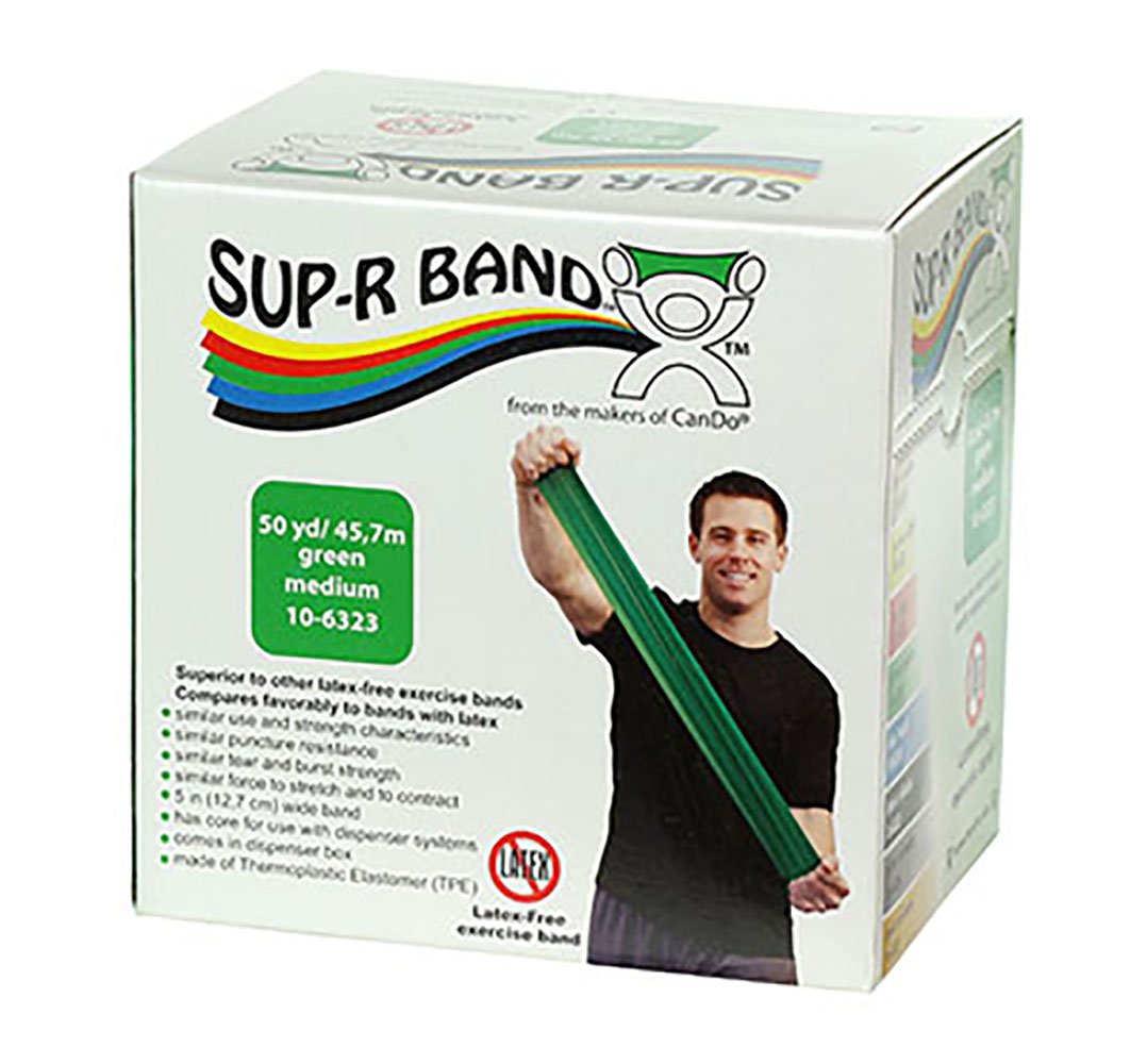 Sup-R Band® Exercise Resistance Band Green 5 Inch X 50 Yard Medium Resistance (930537_EA)