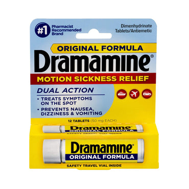 Dramamine® Nausea Relief 50 mg Strength Tablet 12 per Bottle (976264_BT)