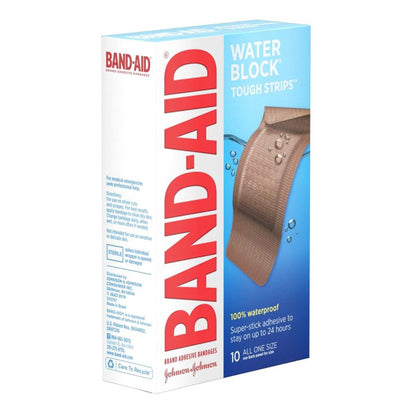 Band-Aid® Water Block® Tough Strips™ XL Adhesive Strip 1-3/4 X 4 Inch Plastic Rectangle Tan Sterile (1228803_BX)