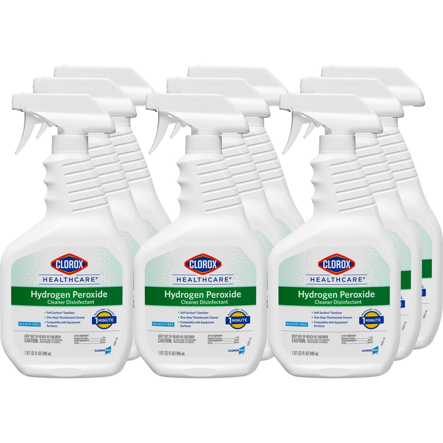 Clorox Healthcare® Surface Disinfectant Cleaner Peroxide Based Trigger Spray Liquid 32 oz. Bottle Unscented NonSterile (800195_CS)
