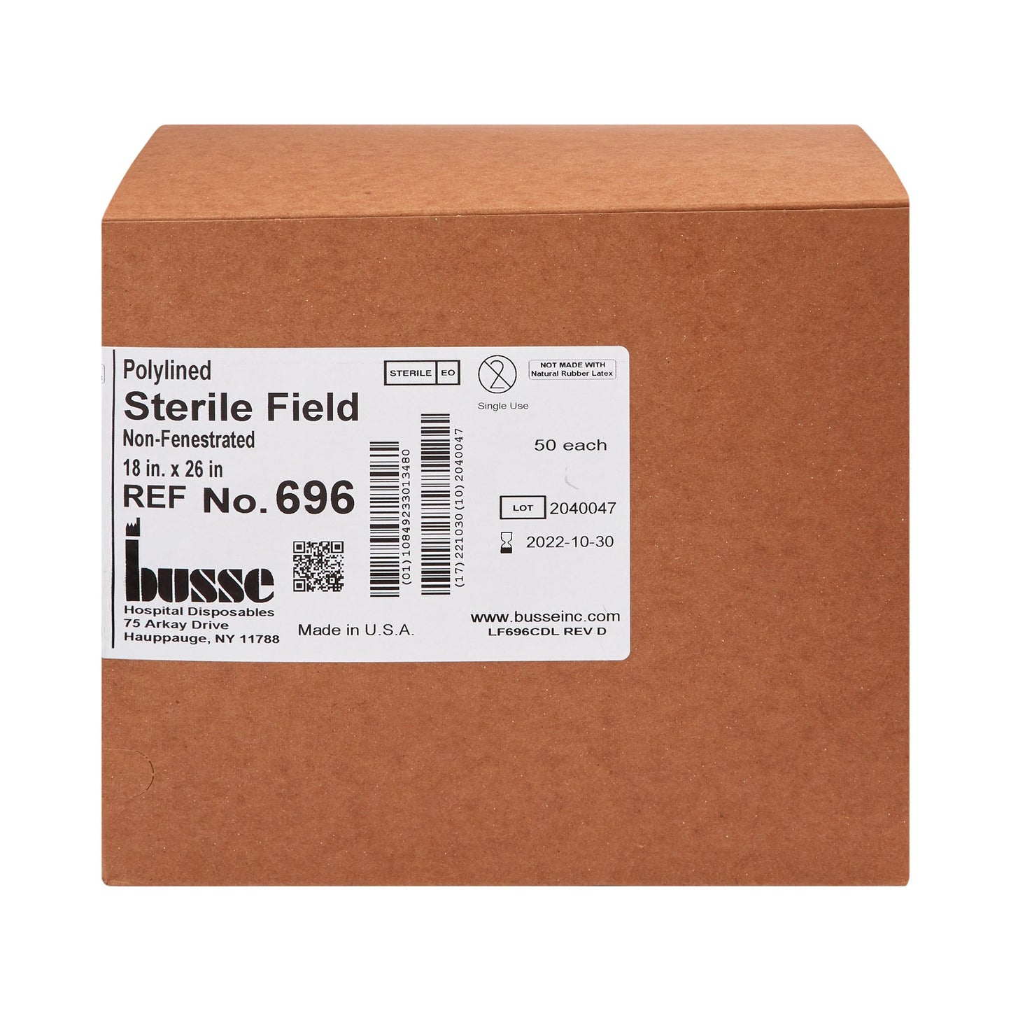 Busse Hospital Disposables General Purpose Drape Poly Lined Towel Drape 18 W X 26 L Inch Sterile (153440_BX)