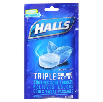 Halls® Cold and Cough Relief 5.4 mg Strength Lozenge 30 per Bag (529173_BG)