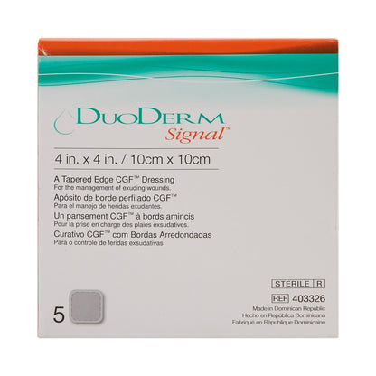 DuoDERM® Signal® Hydrocolloid Dressing 4 X 4 Inch Square (426728_EA)