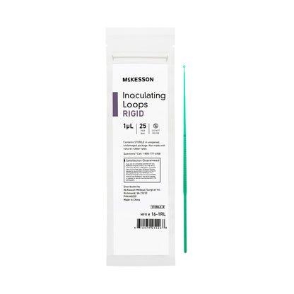 McKesson Inoculating Loop 1 µL Polystyrene Integrated Handle Sterile (1175307_BG)