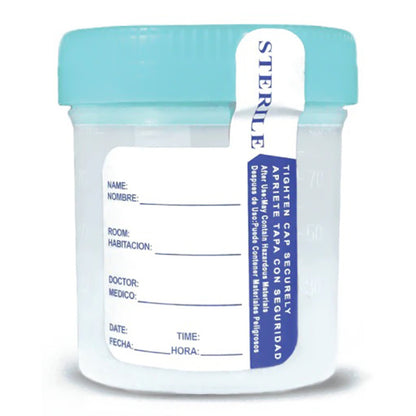 Confirm Biosciences Urine Specimen Container 53 mm 90 mL (3 oz.) Sterile (1228493_BX)