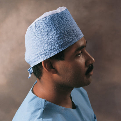 Halyard Surgeon Cap One Size Fits Most Blue Tie Closure (188621_CS)
