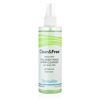 Clean & Free® Rinse-Free Shampoo and Body Wash 7.5 oz. Pump Bottle Scented (630347_EA)
