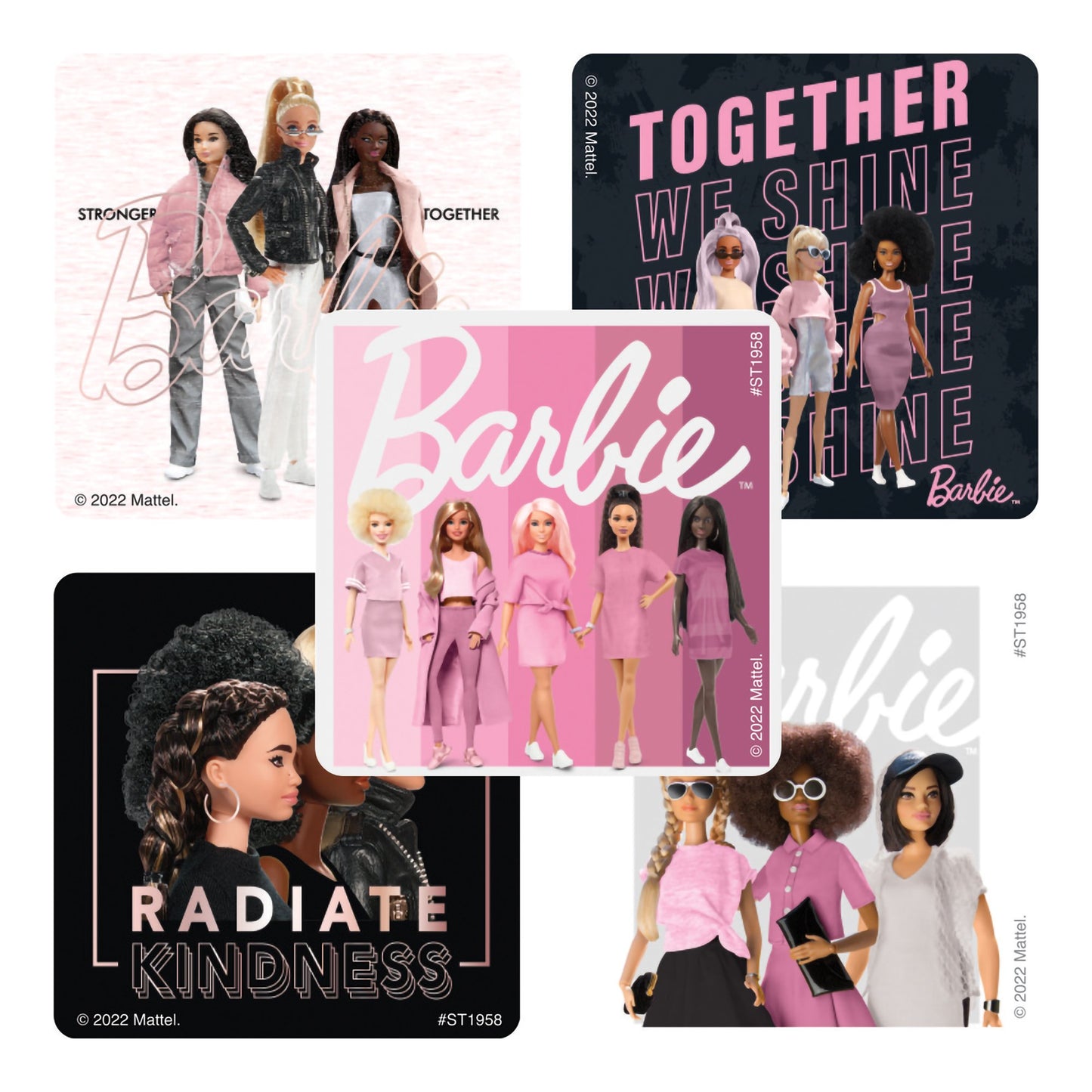 SmileMakers® 100 per Roll Barbie & Friends Sticker 2-1/2 Inch (1206501_RL)