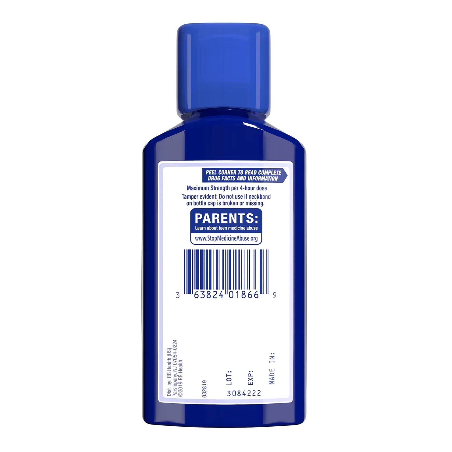 Mucinex® Fast-Max™ DM Max Cold and Cough Relief 400 mg - 20 mg / 20 mL Strength Liquid 6 oz. (830949_EA)
