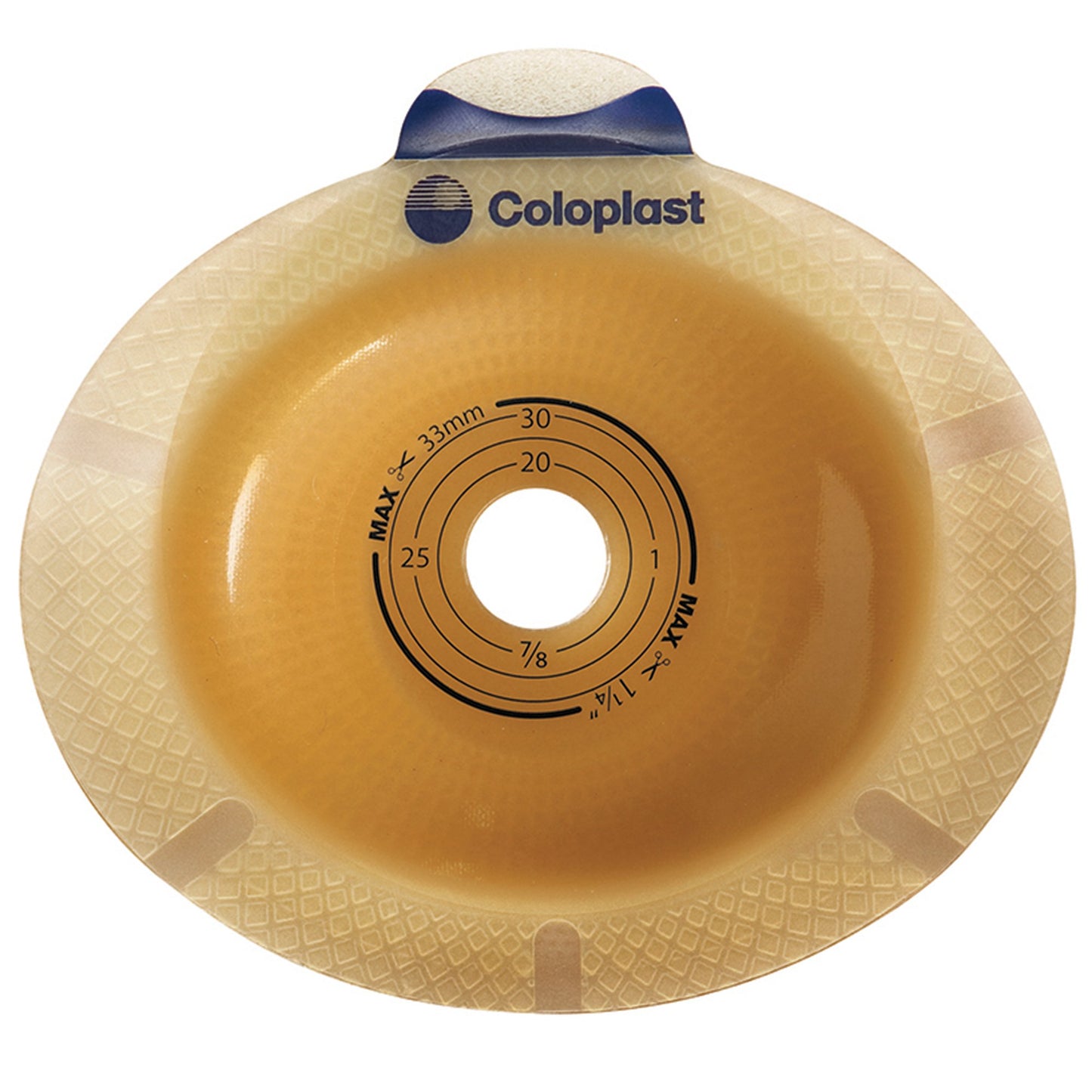 SenSura® Ostomy Barrier Precut, Standard Wear Double Layer Adhesive 50 mm Flange Red Code System 1-1/8 Inch Opening (677958_BX)