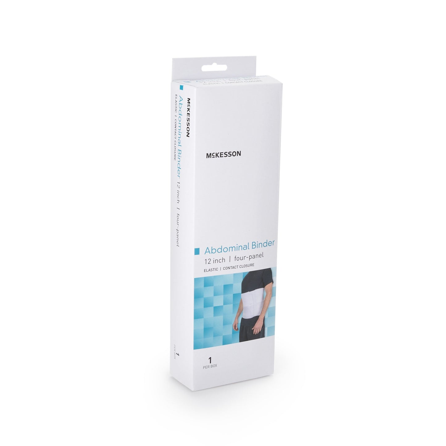 McKesson Abdominal Binder Small / Medium Hook and Loop Closure 30 to 45 Inch Waist Circumference 12 Inch Height Adult (1159058_EA)