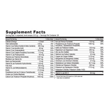 NanoVM® 9 - 18 Years Pediatric Oral Supplement Unflavored 275 Gram Jar Powder Vitamins / Minerals Food Allergies (971490_EA)