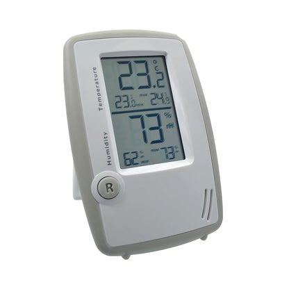 PANTek Technologies LLC Digital Thermometer / Hygrometer Fahrenheit / Celsius 14° to 158° F (-10° to 70° C) Internal Sensor Flip-out Stand / Hanging Battery Operated (982838_EA)