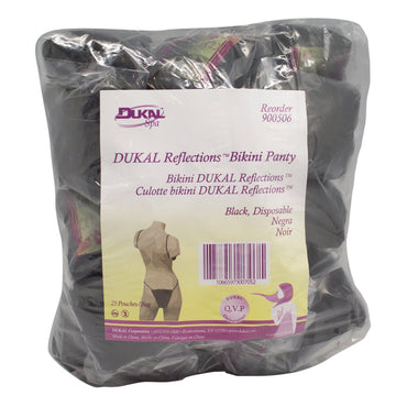 Dukal Reflections™ Bikini Panty Black Disposable (1052943_BX)