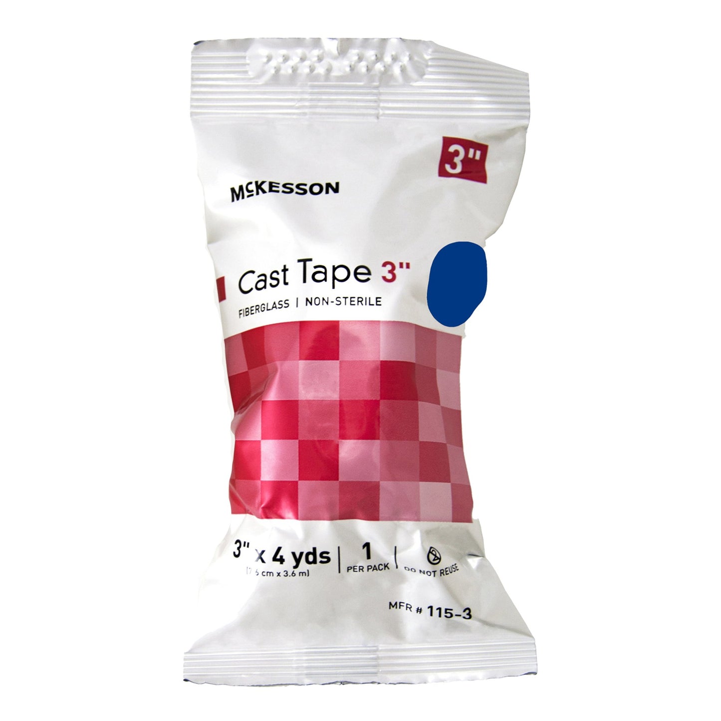 McKesson Cast Tape 3 Inch X 12 Foot Fiberglass Blue (733692_BX)