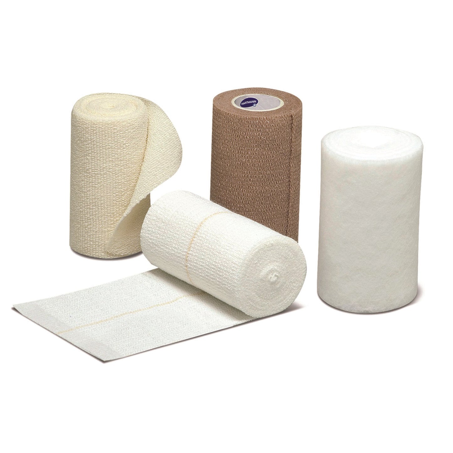 FourPress® 4 Layer Compression Bandage System Multiple Sizes Self-adherent / Tape Closure Tan / White NonSterile 30 to 40 mmHg (1235801_KT)